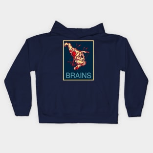 A Vote For Brains Kids Hoodie